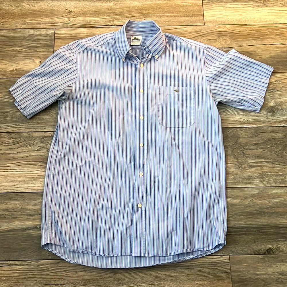 Lacoste short sleeve bottom down shirt